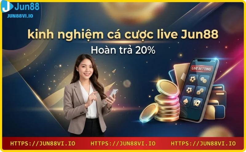 Chính sách hoàn trả 20% hàng tuần tại Jun88 giúp người chơi tối ưu lợi nhuận.