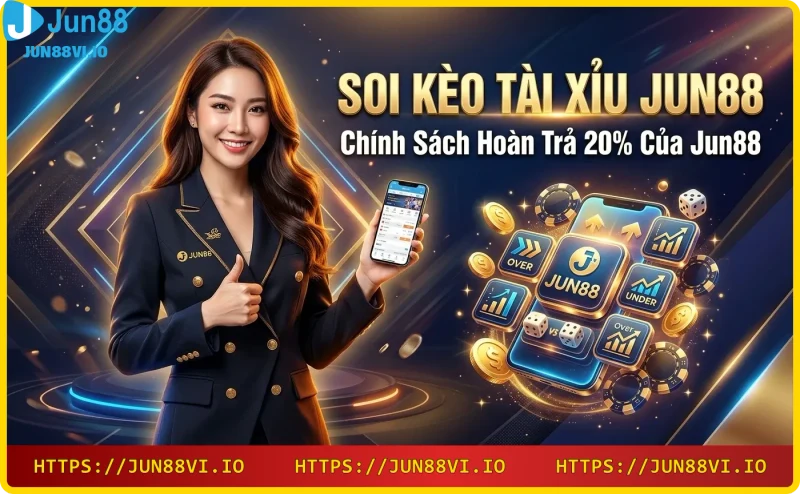 Chính sách hoàn trả 20% hấp dẫn tại Jun88