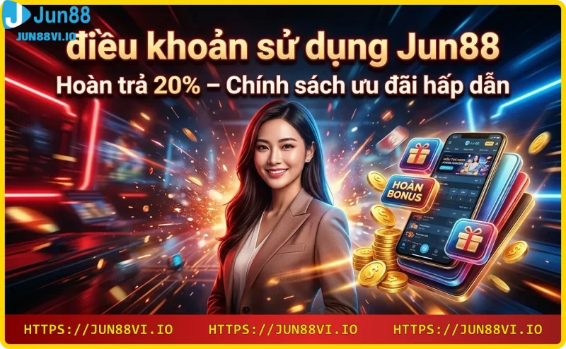 Đống xu vàng và chip casino với hiệu ứng 20% hoàn trả, nền tối neon