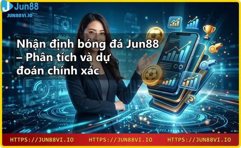 Giao diện cá cược thể thao hiện đại của Jun88 với các trận đấu trực tiếp và tỷ lệ cược