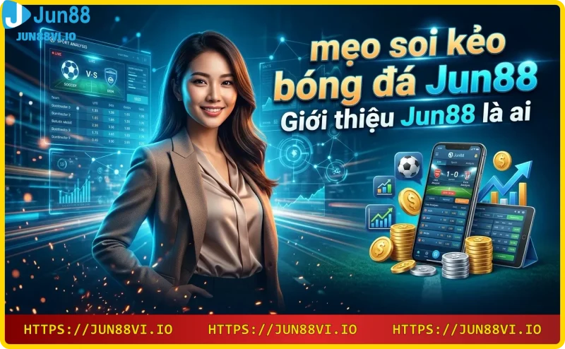 Giao diện cá cược thể thao Jun88 với biểu tượng bảo mật và số liệu trận đấu