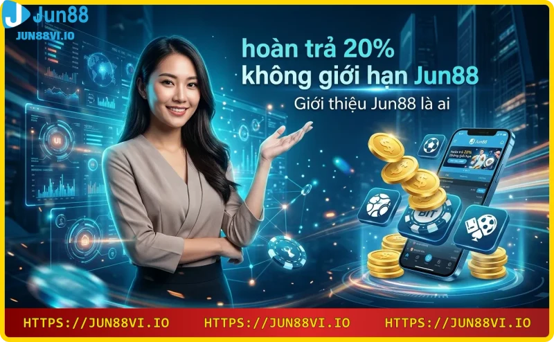 Giao diện nhà cái Jun88 với các biểu tượng sản phẩm nổi bật