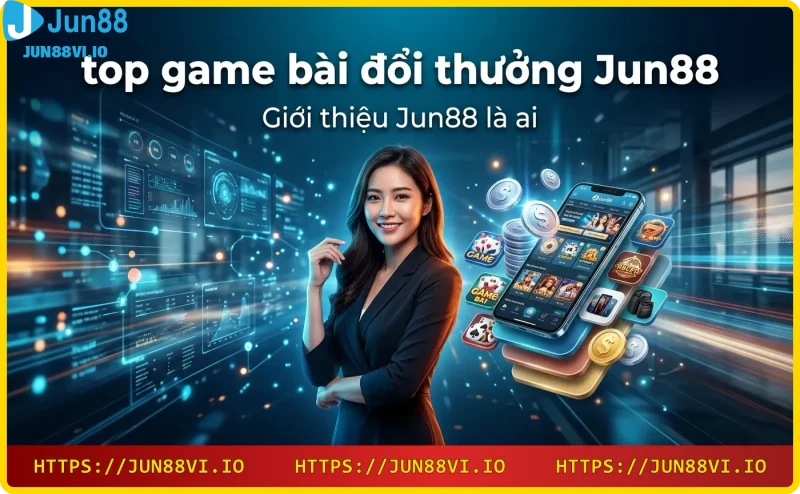 Hình ảnh giới thiệu nhà cái Jun88 với sảnh casino hiện đại