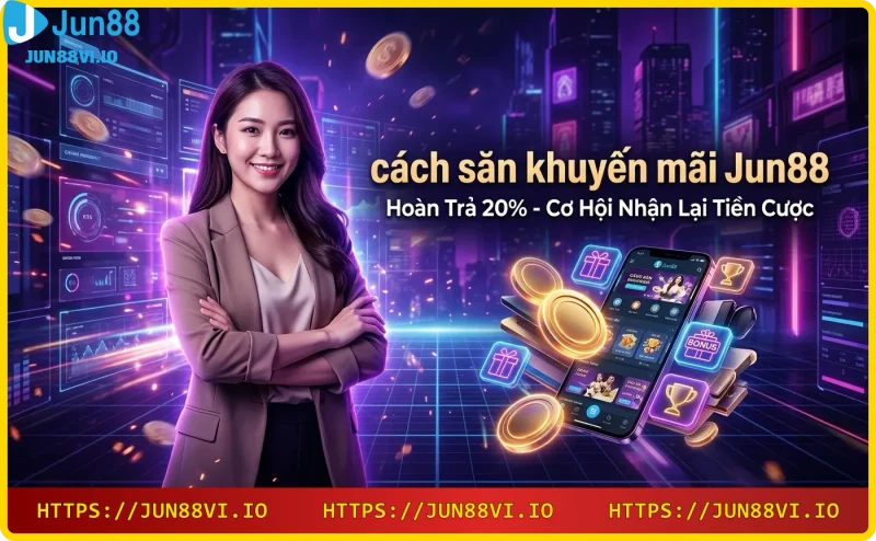 Hoàn trả 20% tại Jun88 - Nhận lại tiền cược hàng tuần