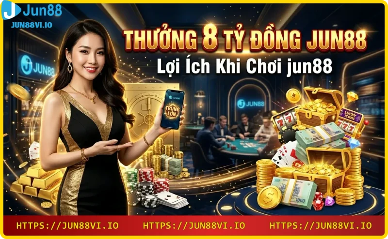 Lợi ích khi chơi Jun88: nhận thưởng lớn, hoàn trả cao, nạp rút nhanh