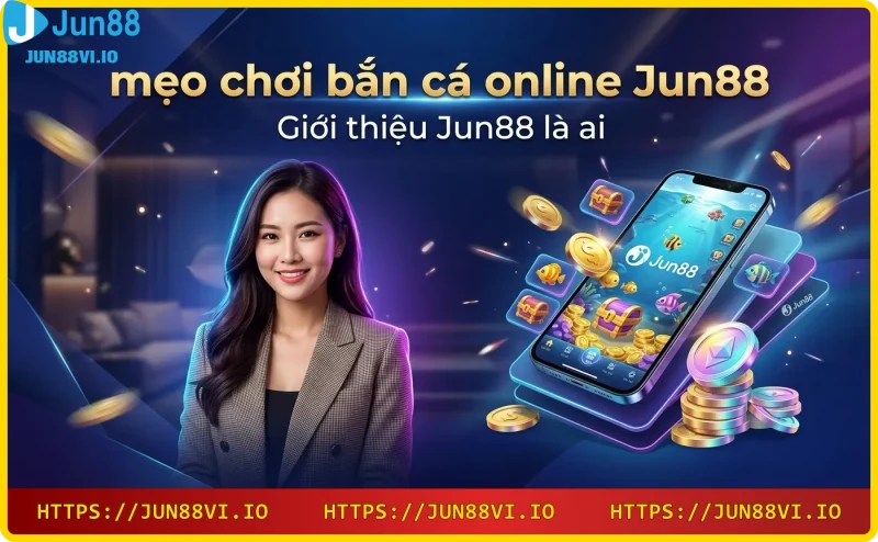 Nền tảng bắn cá online Jun88 với đồ họa neon và hiệu ứng ánh sáng cao cấp