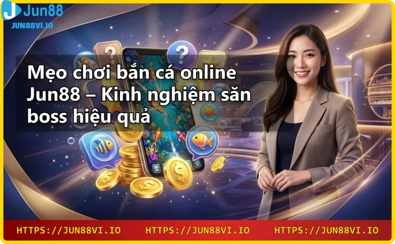Nền tảng bắn cá online Jun88 với đồ họa neon và hiệu ứng ánh sáng cao cấp