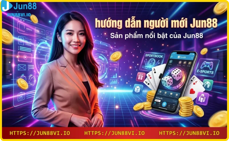 Sản phẩm nổi bật Jun88 - thể thao, casino, slot game