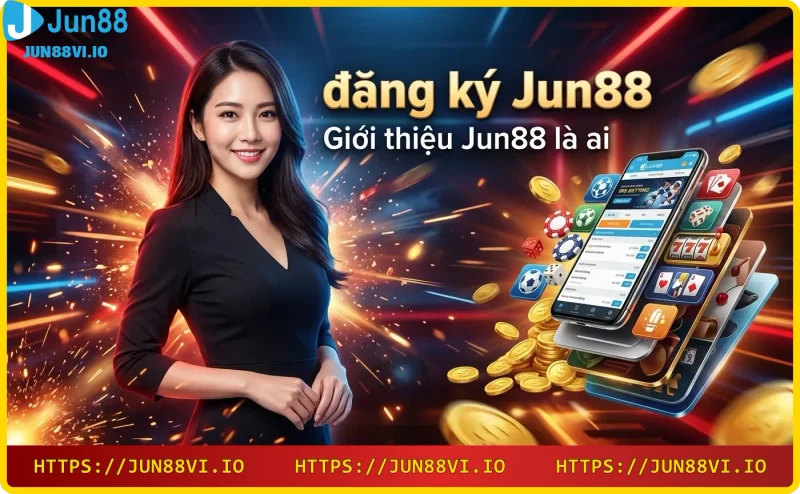 Sòng bài sang trọng với bàn blackjack, dealer và màn hình kỹ thuật số, thể hiện sự uy tín của Jun88.