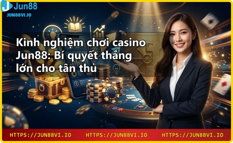 Trải nghiệm live casino tại Jun88 với dealer thật và nhiều bàn cược