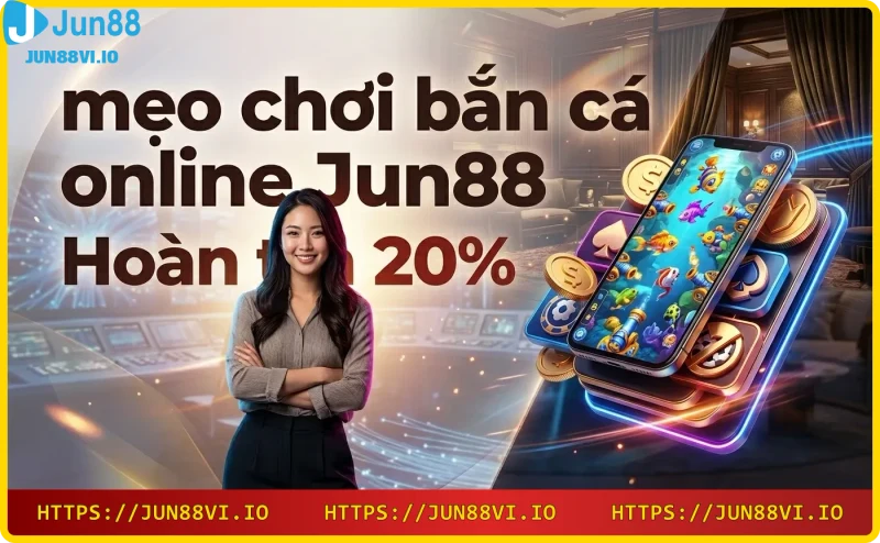 Ưu đãi hoàn trả 20% khi chơi bắn cá online tại Jun88